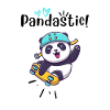 Pandastic Panda on Skateboard.