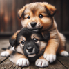 Cuddly puppies