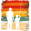 Père et fils Pêche Pêche