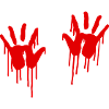 Blutige Hand