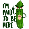 Cucumber Grumpy Middle Finger Coffee