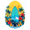 Stylish surfboard