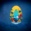 Stylish surfboard