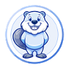 Castor Bleu Kawaii Dessin Animé Personnage Clipart Animal de compagnie