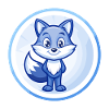 Fox Blue Cute Kawaii Cartoon Character Clipart Pet