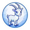 Ibex Blu Kawaii Personaggio dei cartoni animati Clipart Pet