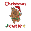 Capybara Weihnachten Capybaras Christmas Cutie
