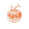 Carte Tarot Citrouille Halloween, Automne