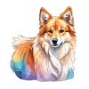 Chien islandais Aquarelles