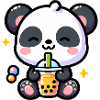 Kawaii Boba Tea Panda