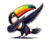 Toucan, Tropical Bird, Dabbing, Exotic