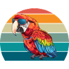 Parrot Retro Bird Summer