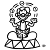 A clown
