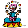 A clown