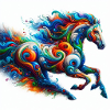 cheval en course
