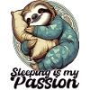 Sloth Sleeping Passion Gift