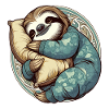 Sloth Sleeping Passion Gift