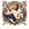 Bookworm Woman Reading Browsing Gift