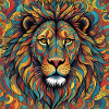Lion coloured