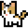 Süße Pixel Katze