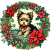 Christmas Yorkie