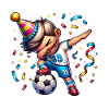Footballer Football Birthday Confetti