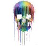 Rainbow Skull