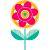 Süße bunte Blume