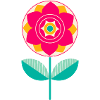 Süße bunte Blume