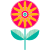 Süße bunte Blume