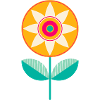 Süße bunte Blume