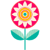 Süße bunte Blume