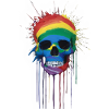 Rainbow Skull