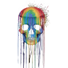 Rainbow Skull