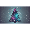 Weihnachtsbaum mit Glitzer