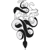 Serpent sur coeur