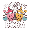 Addicted to Boba Kawaii Design