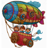 Artful Steampunk Airship