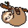 Cute Pixel Sloth