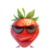 Pathetic! Sunglasses Strawberry Graphic