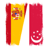 Spain Singapore flag