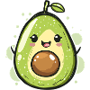 Avocado Comic Design