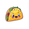 Taco with face
