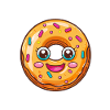 Donut with sunglasses