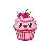 Conception de cupcake mignon