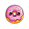 Donut with face