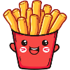 Funny French Fries Cartoon