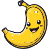 Funny banana illustration