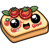 Funny Bread with Tomato Comic