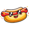 Hot Dog Cartoon Design